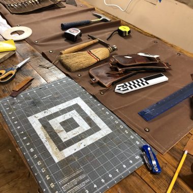 Custom Leather Archaeologist Tool Roll